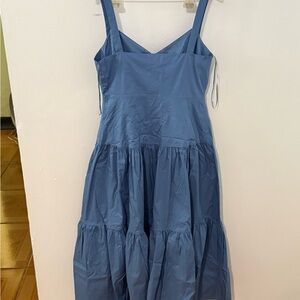 Ralph Lauren Blue Tiered Midi Dress